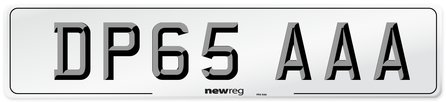 DP65 AAA Number Plate from New Reg